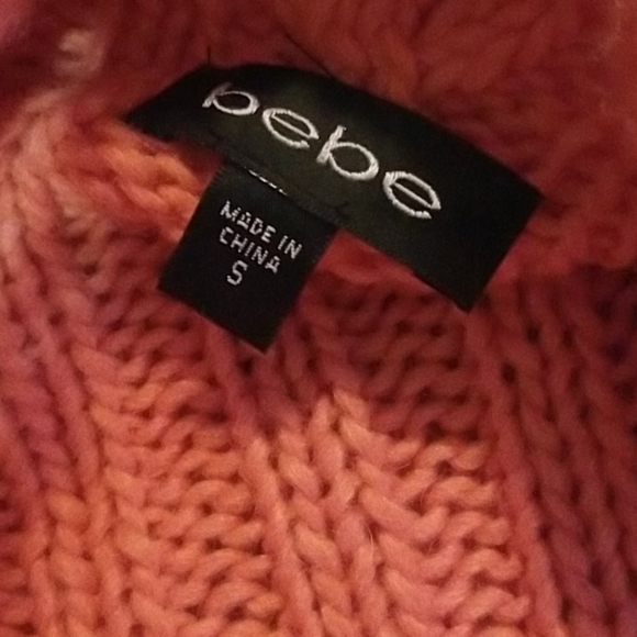 Bebe Orange Shrug Sweater - SZ S - Picture 2 of 5